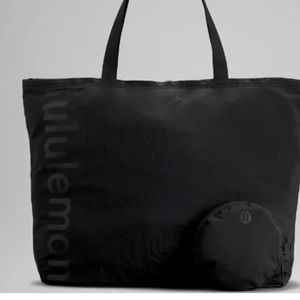 lululemon packable tote 30L new black